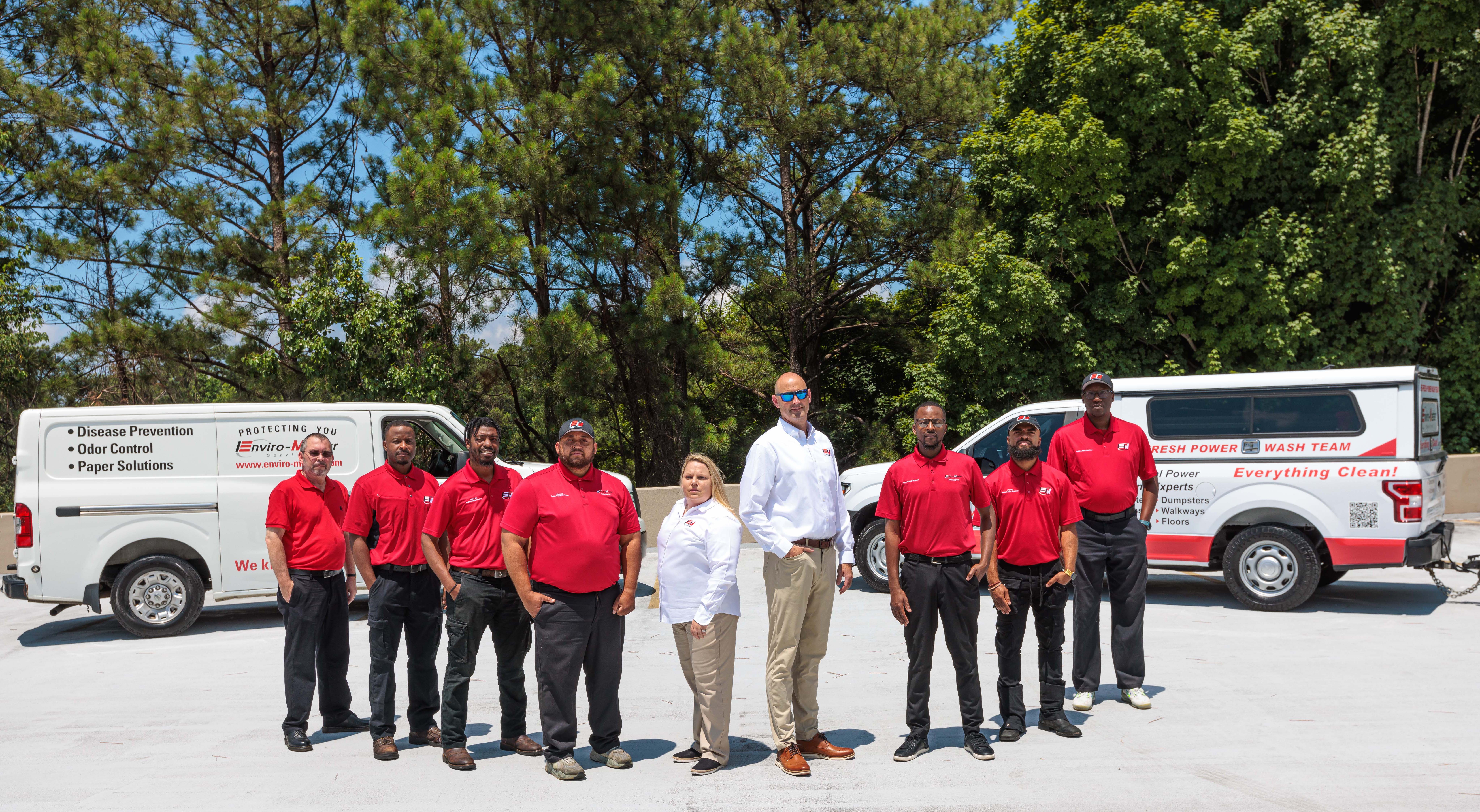 Enviro-Master full team with service vehicles